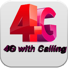 Only 4G with calling biểu tượng