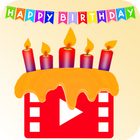 Happy Birthday Video Maker and Song - bday videos आइकन