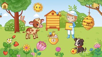 Farm Puzzles pour les bébés! Affiche