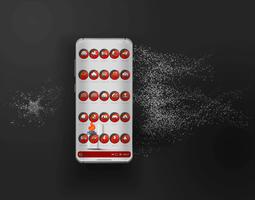 Grayish Flame Icons Pack ảnh chụp màn hình 1