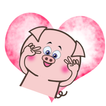 Pink Pig Sticker