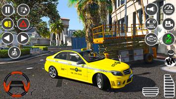 Game Mengemudi Taksi Mobil 3d screenshot 2