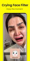 Crying Face Camera Filter Affiche