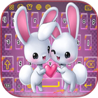 Clavier animé Love Rabbit icône