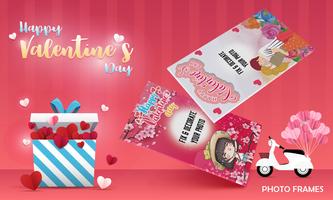 Valentines Day Photo Frame постер