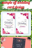 sample of wedding card design plakat