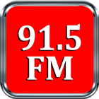 FM 91.5 Radio Stations Free Apps Radio 91.5 FM-icoon