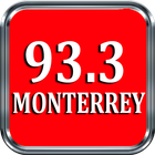 93.3 FM Radio 93.3 Radio Monterrey Radio 93.3 FM-icoon