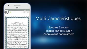 Coran5 Sourate Lecture et écoute l'audio Coran App Affiche