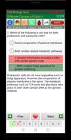 Cell Biology Quiz screenshot 2