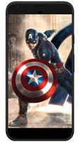 Superhero Captain America Mobile HD Wallpapers ภาพหน้าจอ 1
