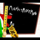 Crazy Teacher Math in education school GUIDE Zeichen