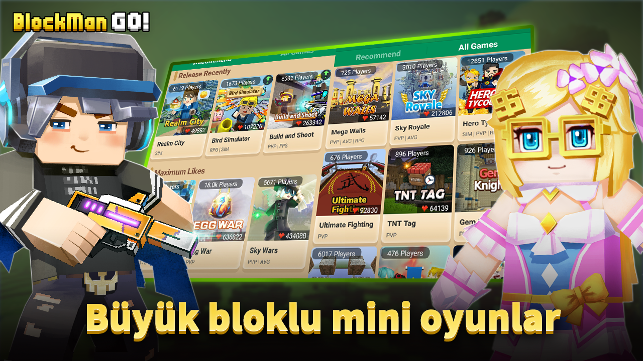 Android iÃ§in Blockman Go: Blocky Mods - APK'yÄ± Ä°ndir - 