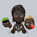 Black Men Memoji Stickers WA APK