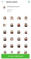 Girl Memoji Stickers for WA poster