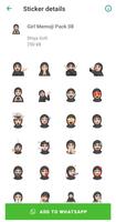 Girl Memoji Stickers for WA screenshot 2