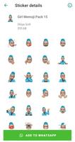 Girl Memoji for WA पोस्टर