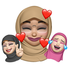 Hijab Memoji Stickers ไอคอน