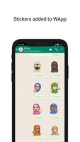 Hijab Memoji Stickers ภาพหน้าจอ 1