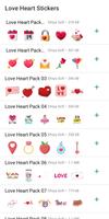 Love Heart Stickers for WA Affiche