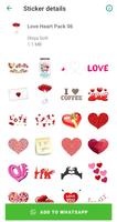 Love Heart Stickers for WA capture d'écran 2