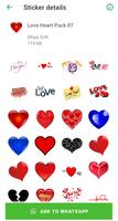 Love Heart Stickers for WA capture d'écran 3