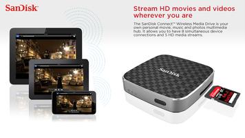 SanDisk Wireless Media Drive ポスター