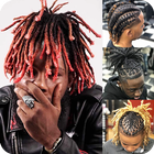 Black Men Dreadlocks Hairstyle icône