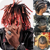 Black Men Dreadlocks Hairstyle icône