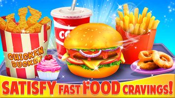 Burger Boss - Fast Food Cooking & Serving Game imagem de tela 1
