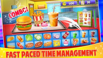 Burger Boss - Fast Food Cooking & Serving Game اسکرین شاٹ 2