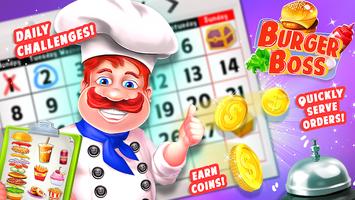 برنامه‌نما Burger Boss - Fast Food Cooking & Serving Game عکس از صفحه