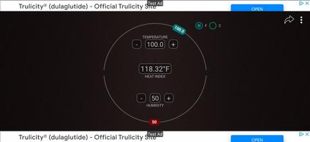 Heat Index Calculator स्क्रीनशॉट 2