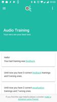 Audio Training EQ and Feedback plakat