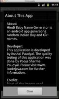 Hindi Baby Name Generator Ekran Görüntüsü 3