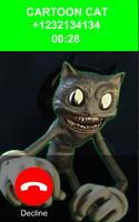 Call Cartoon Cat - Spooky Phon Poster
