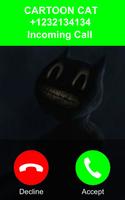 Call Cartoon Cat - Spooky Phon captura de pantalla 1