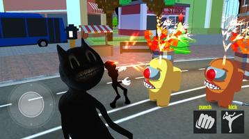 Viral Cartoon Cat Vs The Impostor ポスター
