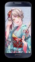 Kimono Anime Wallpaper Affiche