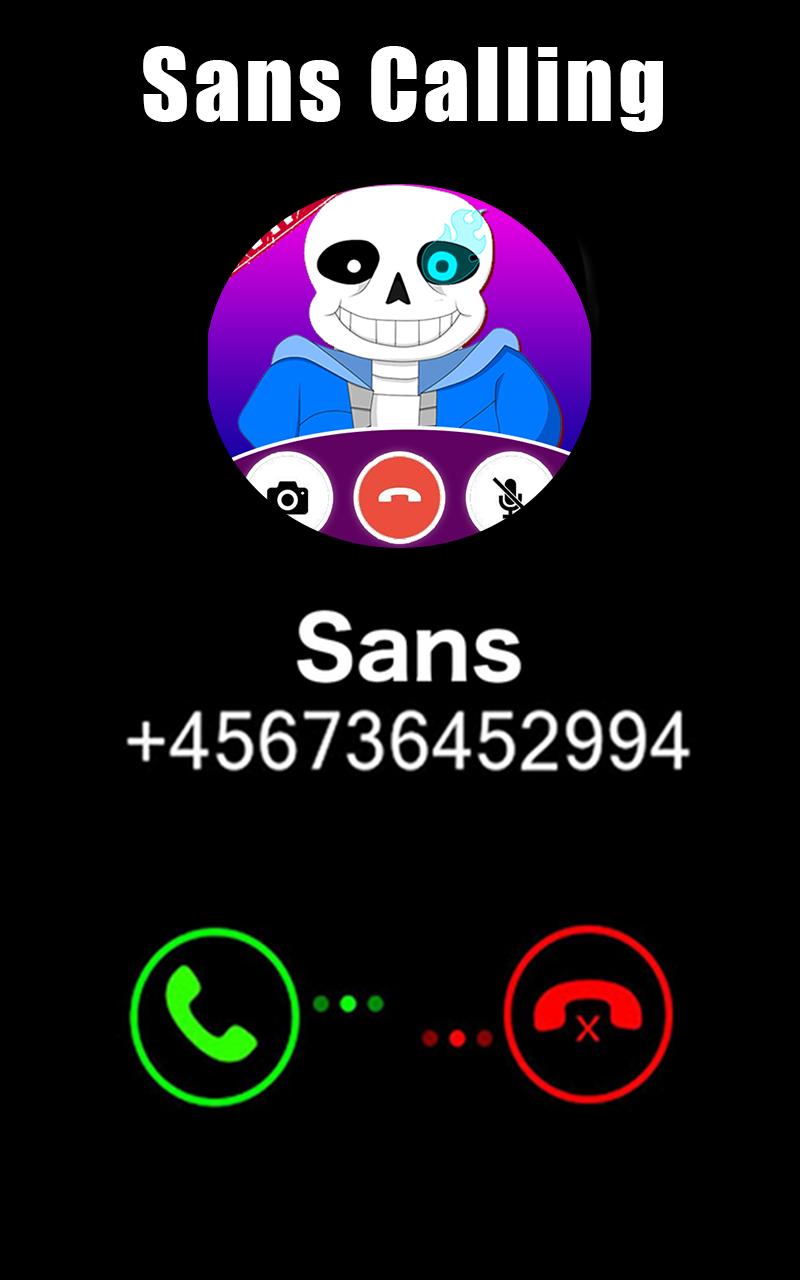Top Sans Call – Fake Call Sans Simulator 2021 APK برای دانلود اندروید