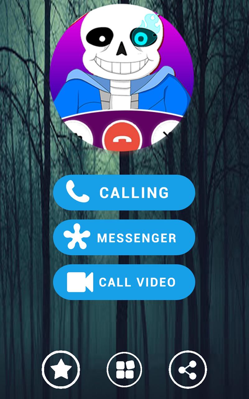 Top Sans Call – Fake Call Sans Simulator 2021 APK برای دانلود اندروید