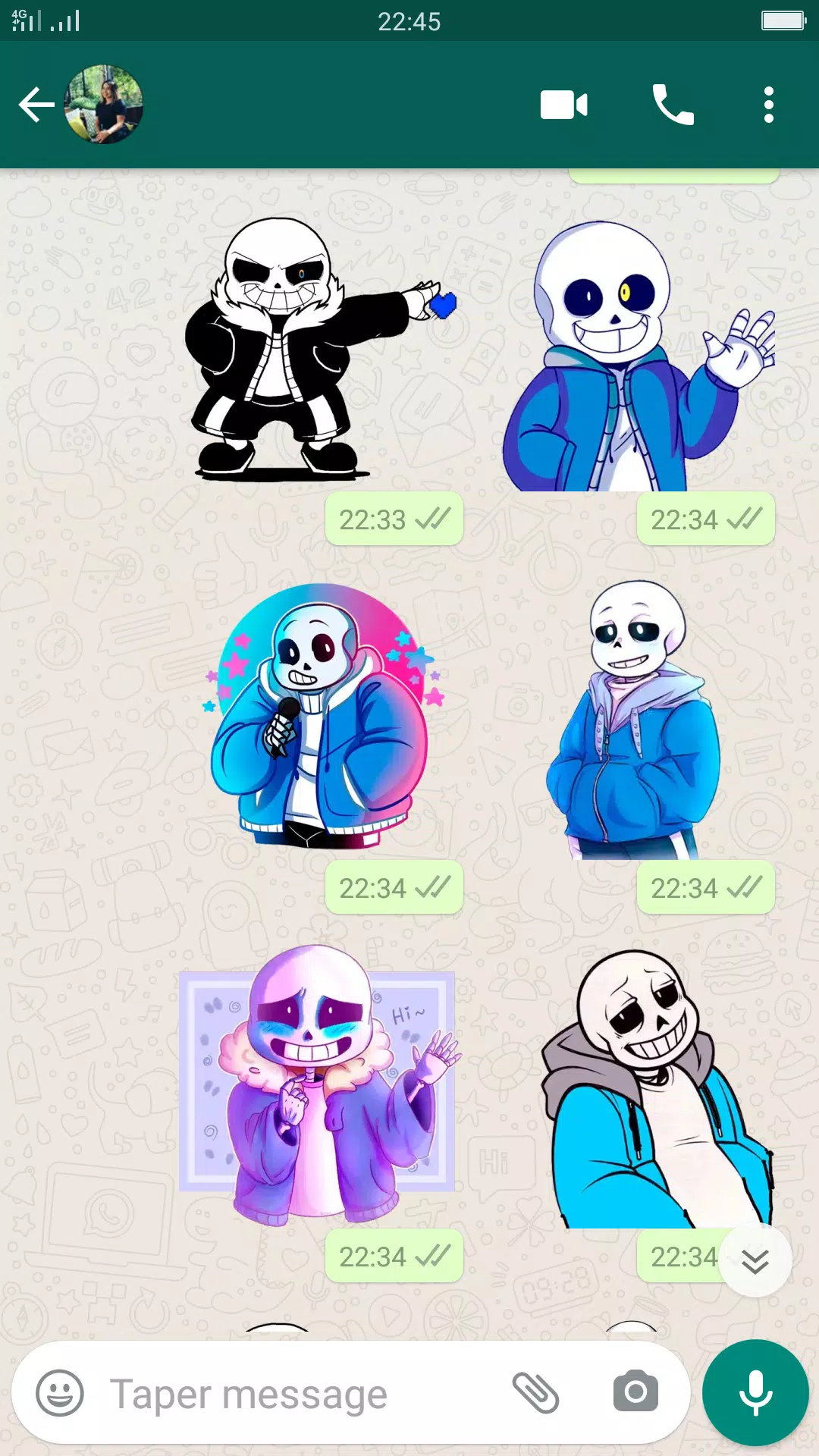 Undertale AU Stickers Undertale Underfell Underswap 