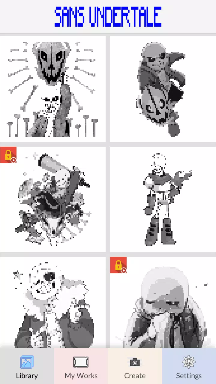 Sans Undertale Pixel Art Color By Number APK Download 2023 - Free - 9Apps