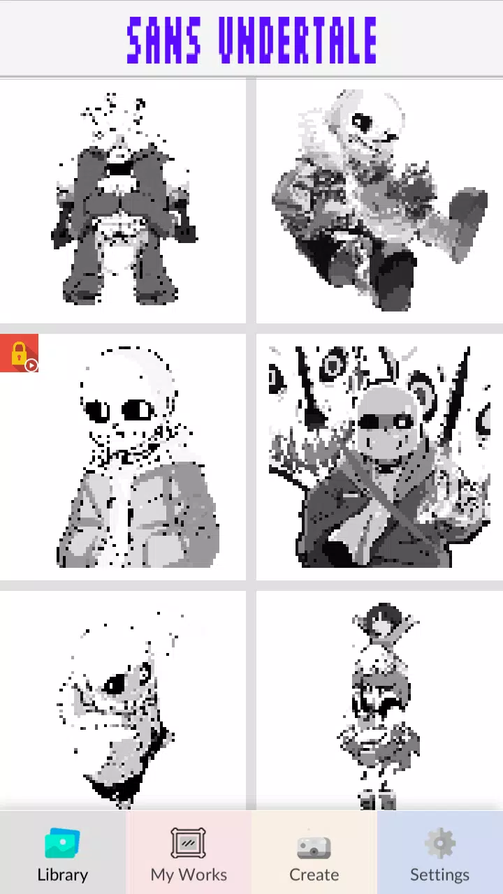 Pixel art of sans from undertale