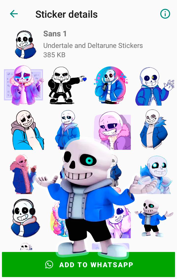 Sans Undertale And Deltarune Stickers For Whatsapp For Android