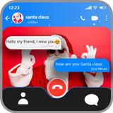 APK fake call video santa calls