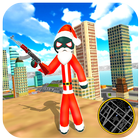 Santa Claus Stickman - Rope He أيقونة
