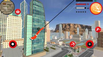 Santa Claus Stickman Rope Hero Gangstar Crime تصوير الشاشة 2