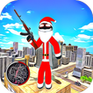 Santa Stickman City Hero - Mafia Crime Simulator