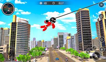 Santa Stickman City Hero - Mafia Crime Simulator Ekran Görüntüsü 2